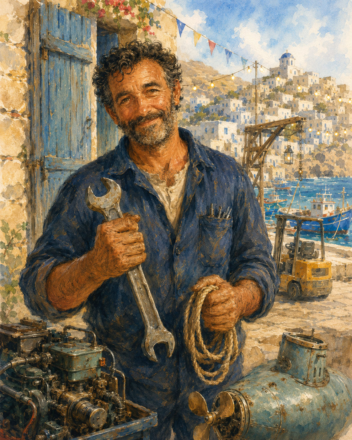 Πορτρέτο του Repairion, του μάστορα των Φούρνων, από το βιβλίο Ο Ήρωας της Θύμαινας
